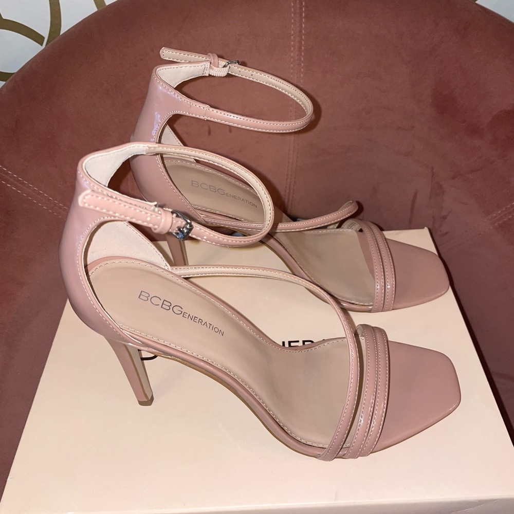 Blush Patent Strappy Sandal